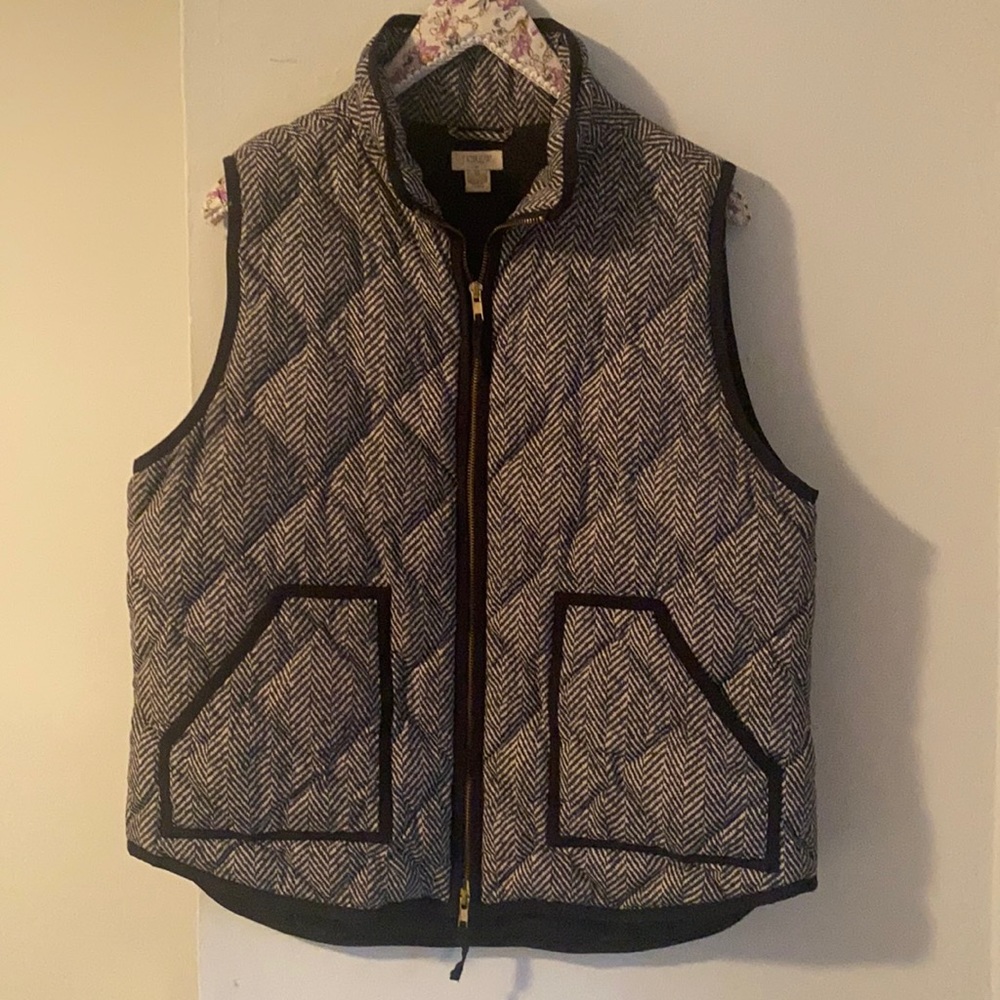 Jcrew Herringbone Vest